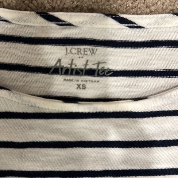 J. Crew striped long sleeve cotton top size XS - Picture 2 of 2